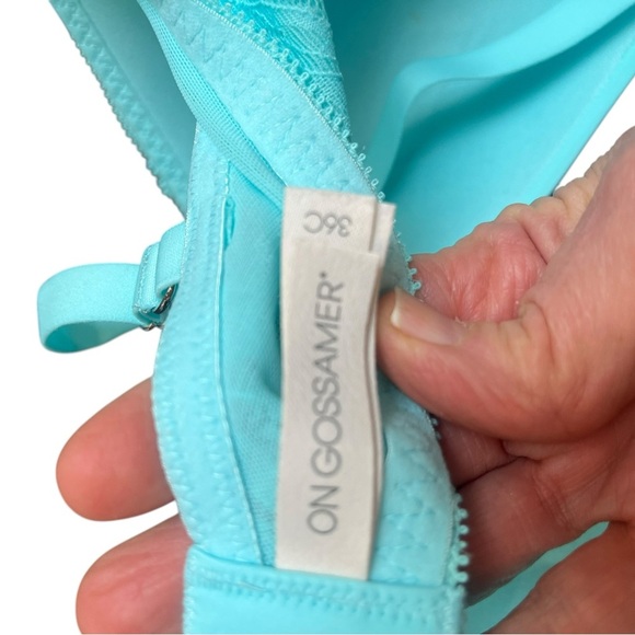 On Gossamer NWT Wire Free Push-Up Tee Shirt Bra in Island Paradise 36C - Picture 5 of 11